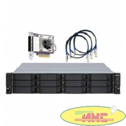 QNAP TL-R1200S-RP SATA 6GB/s JBOD storage enclosure, 12-tray 3,5"/2,5" w/o HDD, 3 x SFF-8088, 2 PSU. Rackmount. W/o rail kit RAIL-B02 