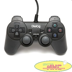 Dialog Action GP-A11, черный {Геймпад, вибрация, 12 кнопок, USB}