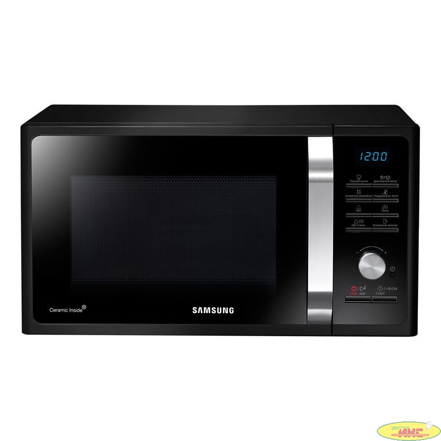 Samsung MG23K3515AK/BW  Микроволновая печь, 23 л, 1250 Вт, черный