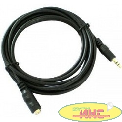 Exegate EX205308RUS Удлинитель звуковой (3.5mm Jack M - 3.5mm Jack F) 2м Exegate, позолоченные разъемы