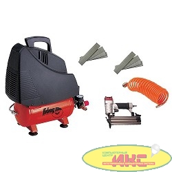 FUBAG WOOD MASTER KIT Компрессор + набор из 4 предметов [8213790KOA611 (8213790KOA537)] {Реси- вер, л 6.Произ- водит., л/мин 180 Давле- ние, бар 8 Мощность, кВт1.1 Напря- жение, В 220 Вес, кг 14}