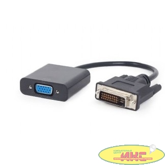 Cablexpert Переходник DVI-D-VGA Digital , 25M/15F, длина кабеля 0,2м, черный, пакет (A-DVID-VGAF-01)