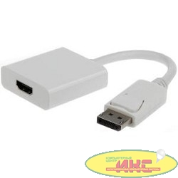 Gembird Переходник DisplayPort - HDMI , 20M/19F, белый (A-DPM-HDMIF-002-W)