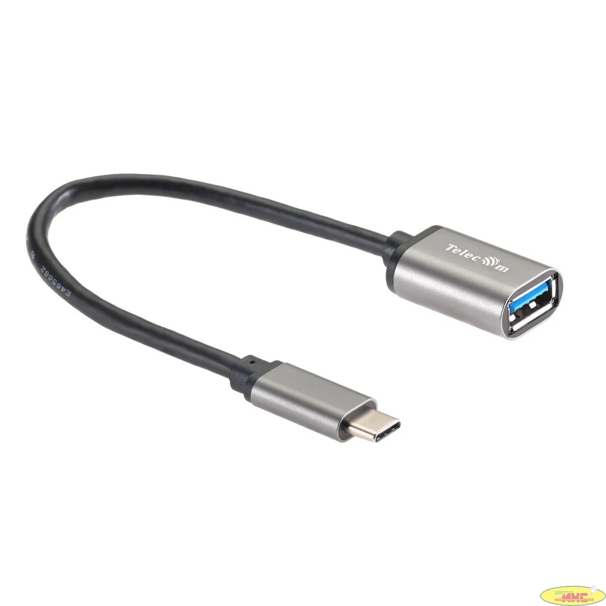 Telecom  TC409M  Кабель-адаптер  Type-Cm --> USB 3.0 Af , OTG, 1,5A , 5,0Gbps , Alum grey 0,2m Telecom (TC409M)