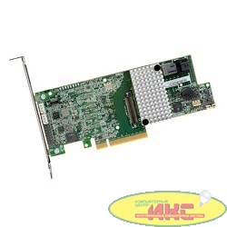 LSI (LSI00417) MegaRAID SAS 9361-8i SGL (8-Port Int, 12Gb/s SATA+SAS, PCIe 3.0, 1GB DDRIII, MegaRAID SAS 9361-8i, RAID levels 0, 1, 5, 6, 10, 50, and 60, Quick Installation Guide, LP Bracket)