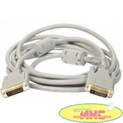 Exegate EX191094RUS Кабель DVI dual link (25M-25M) 1.8м Exegate, 2 фильтра, позолоченные контакты