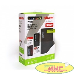 Адаптер для ноутбуков Storm SLU90/SLU90+, 90W, USB(2.1A), slim design + micro charger USB (MCM1)