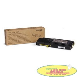 XEROX 106R02251 Тонер-картридж XEROX Phaser 6600/WC 6605 Желтый (2 000 стр.)