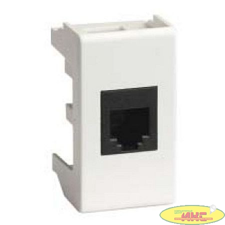 Dkc 45068 Ком.роз. RJ45 кат.6 экран., 8P8C, Viva, белая, 1мод