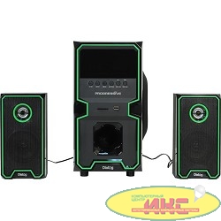 Dialog Progressive AP-222B BLACK - акустические колонки 2.1, 30W+2*10W RMS, Bluetooth, USB+SD reader