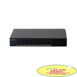 DAHUA DH-PFS3008-8ET-60 8-портовый неуправляемый коммутатор с РоЕ, 4xRJ45 100Mb, 4xRJ45 100Mb