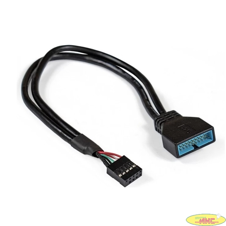 Exegate EX294785RUS Кабель-переходник USB 2.0-USB 3.0 ExeGate EX-CC-U3U2-0.15 (9pin(F)/19pin(M), 0,15м)