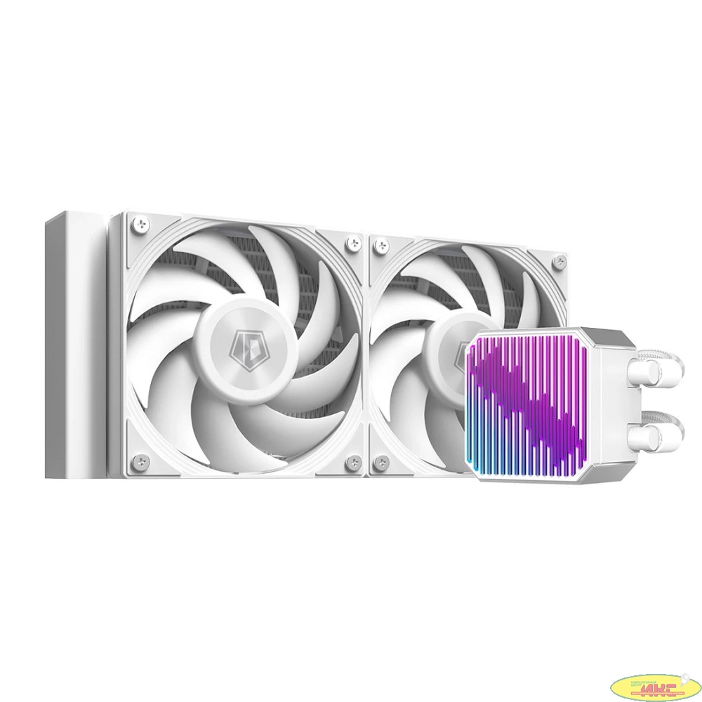 Система водяного охлаждения ID-Cooling DX240 Max WHITE Soc-AM5/AM4/1200/1700/1851 белый 4-pin 32.5dB Al+Cu 300W Ret