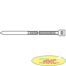 Hyperline GT-100MC Стяжка нейлоновая неоткрывающаяся, безгалогенная (halogen free), 100x2.5мм, (100 шт)