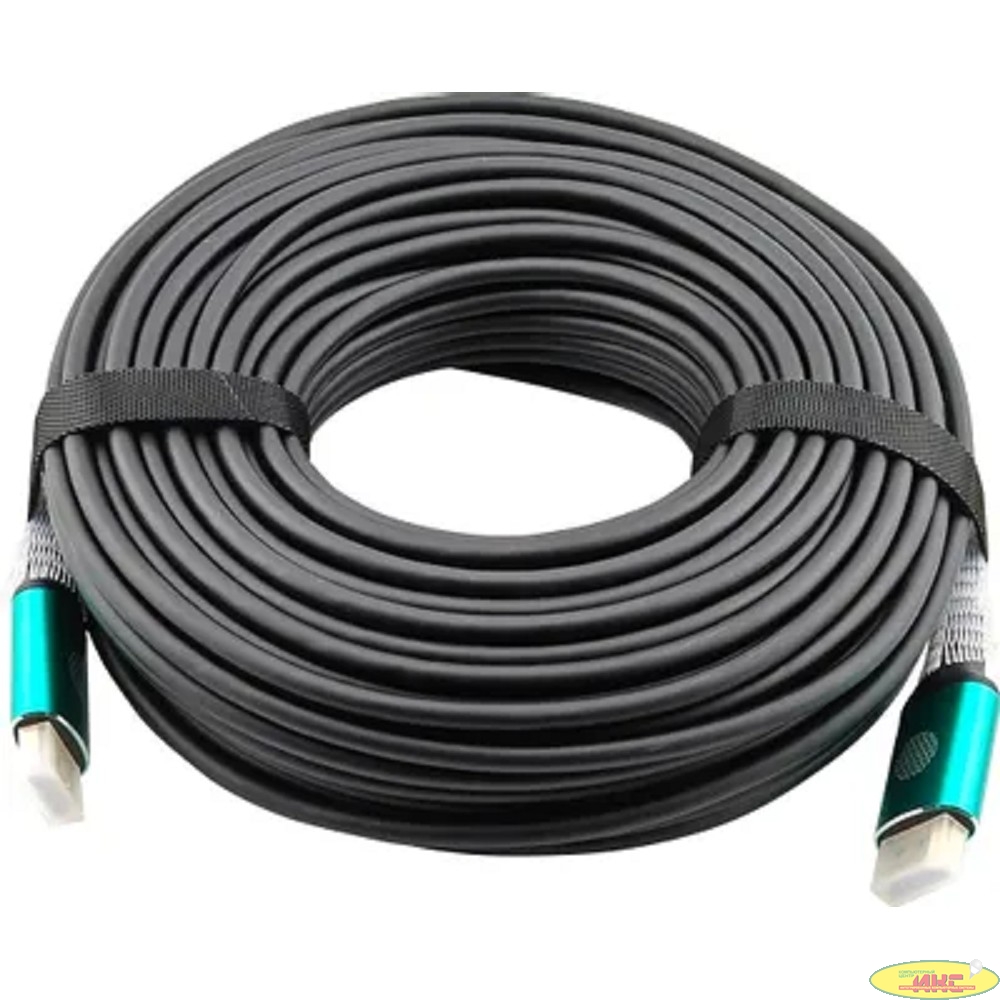 Кабель аудио-видео Cactus CS-HDMI-AOC-2.1-30 HDMI (m)/HDMI (m) 30м. позолоч.конт. черный