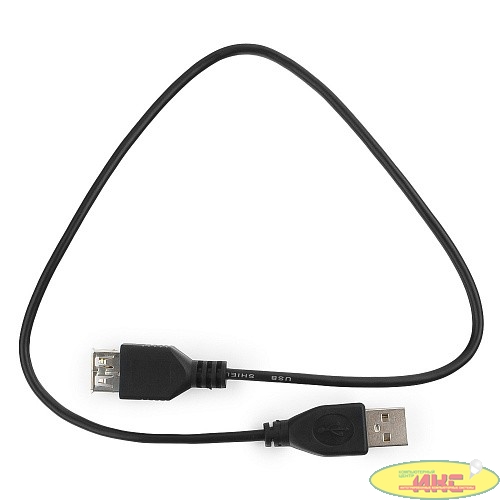 Гарнизон Кабель удлинитель USB 2.0, AM/AF, 0.5м, пакет (GCC-USB2-AMAF-0.5M)