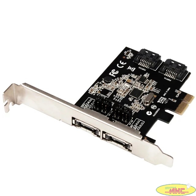 Controller ST-Lab, PCI-E x1, A-480, 2 int (SATA600) + 2 ext (SATA600), +LP bracket, Ret