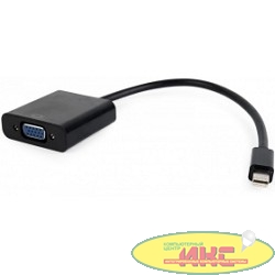 Cablexpert Переходник miniDisplayPort - VGA, 20M/15F, длина 10см, черный, пакет (A-mDPM-VGAF-02)