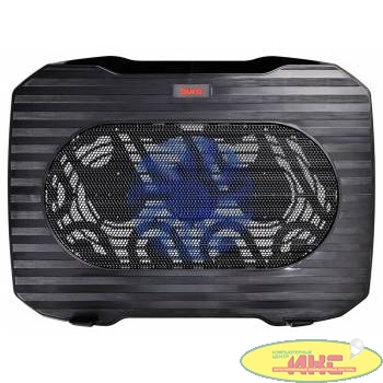 BURO Подставка для ноутбука 15.6"357x265x33mm 1xUSB 1x 140mmFAN 345г металлическая сетка/пластик черный (BU-LCP156-B114)