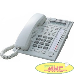 Panasonic KX-T7730RU (PP) (белый) Системный телефон с дисплеем и спикерфоном (12 кнопок)