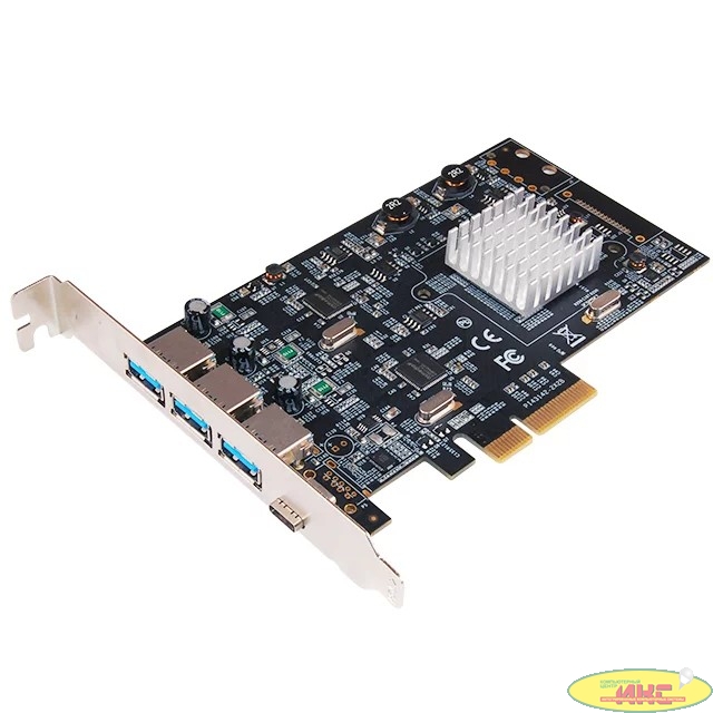 Controller ST-Lab, PCI-E x1, U-1850, DUAL CORE, 3xUSB3.1(A) +1xUSB3.1(C), Ret