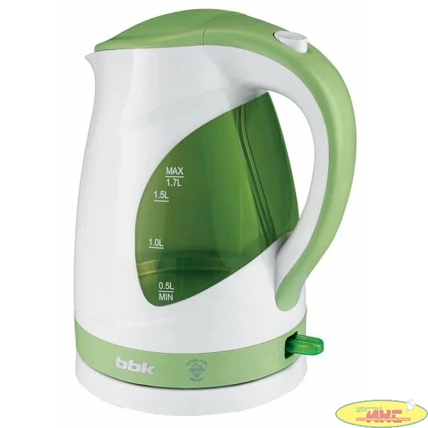 BBK EK1700P (W/AG) Чайник электрический белый/светло-зеленый
