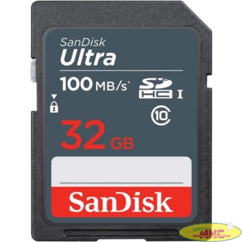 Флеш карта SDHC 32Gb Class10 Sandisk SDSDUNR-032G-GN3IN Ultra
