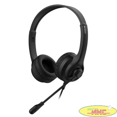 A4Tech HU-8 черный 2м накладные USB оголовье