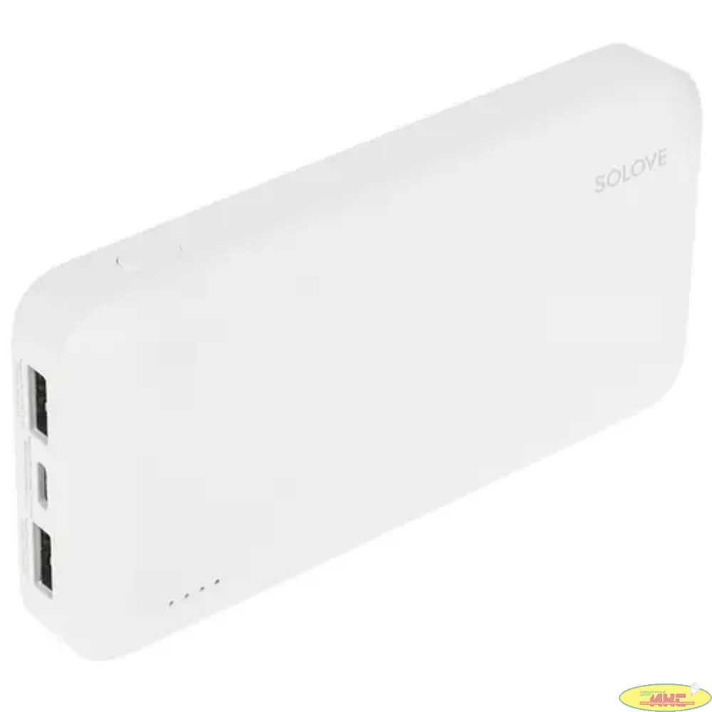 Внешний аккумулятор Power Bank Xiaomi (Mi) SOLOVE 20000mAh белый 18W Quick Charge 3.0. Dual USB с 2xUSB выходом