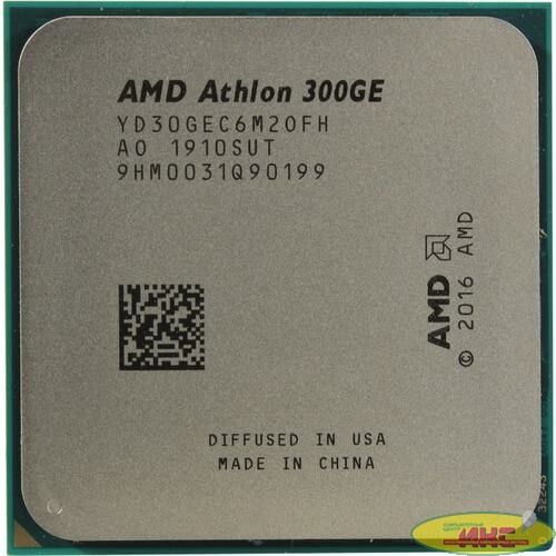 CPU AMD Athlon 300 PRO 300GE (YD300BC6M2OFH) {(3.4GHz,5MB,35W,AM4) tray, with Radeon Vega Graphics} 