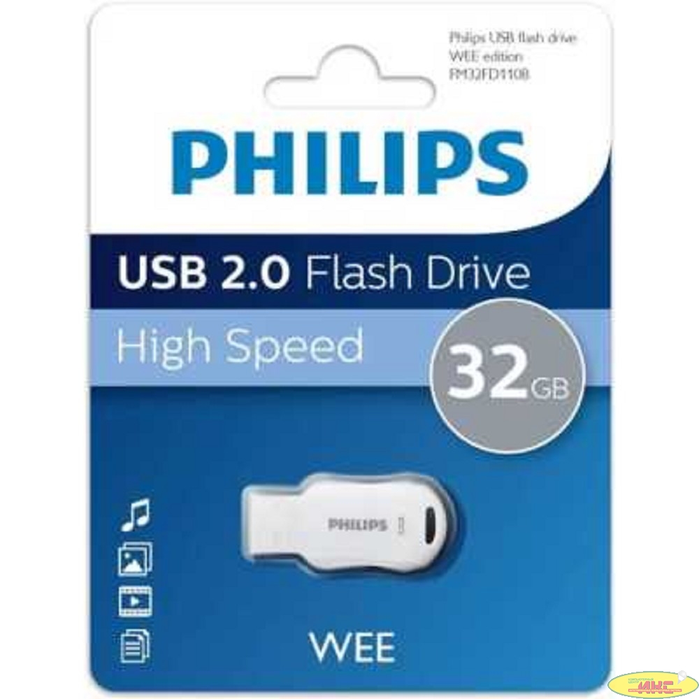PHILIPS USB Drive 32GB PHILIPS WEE 2.0 32GB, USB 2.0