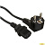 Exegate EX297781RUS Кабель питания Power PC-1,5P (Евровилка угловая Schuko->C13, VDE-250V-3*0.75mm2, медь, черный, 10A, 1.5м)