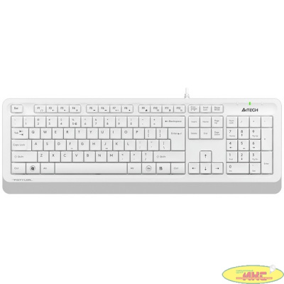 Клавиатура + мышь A4Tech Fstyler F1010 клав:белый/серый мышь:белый/серый USB Multimedia