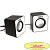 Dialog Colibri AC-02UP BLACK-WHITE {акустические колонки 2.0, 5W RMS, питание от USB}