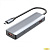 ORIENT CU-1041C, Type-C разветвитель USB 3.2 Gen2 (10 Гбит/c), порты: 2xUSB-A + 2xUSB-C, порт USB-C для доп.питания 5В, кабель USB Type-C, алюминиевый корпус, серебристый (33314)
