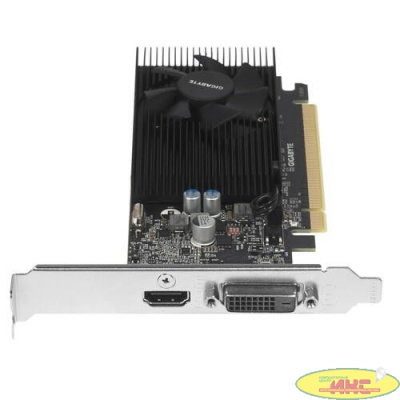 Видеокарта Gigabyte PCI-E GV-N1030D4-2GL nVidia GeForce GT 1030 2048Mb 64bit DDR4 1177/2100 DVIx1/HDMIx1/HDCP Ret low profile