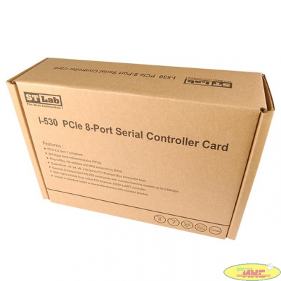 Controller ST-Lab, PCI-E x1, I-530, 8 ext (8xCOM9M), Ret