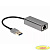 VCOM ADU312M Кабель-переходник USB 3.0 (Am) --> LAN RJ-45 1000 Mbps, Alum Shell, iOpen (Aopen/Qust) <ADU312M>