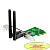 ASUS PCE-N15  WiFi Adapter PCI-E (PCI-Ex1, WLAN 300Mbps, 802.11bgn) 2x ext Antenna 