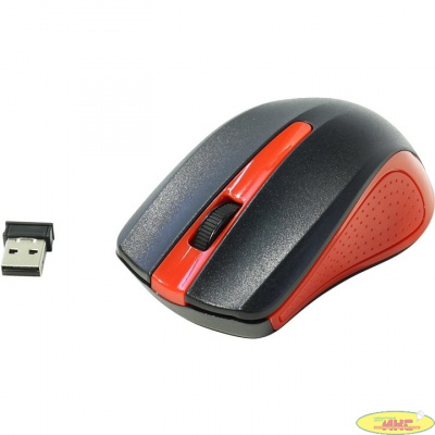 Oklick 485MW black/red optical (1200dpi) cordless USB (2but) [997828]