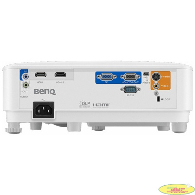 Проектор портативный BenQ MS550 (1DLP; SVGA (800х600);  3 600 ANSI; лампа; 5 000/10.000/15000 ч (Стд/Эко/Смарт); 20 000:1; Объектив 1,96-2,15; Динамик 2Вт;2.3кг