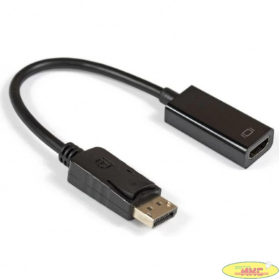 Exegate EX294707RUS Кабель-переходник DisplayPort-HDMI ExeGate EX-DPM-HDMIF-0.2 (20M/19F, DP1.2 4K@60Hz, 0,2м)