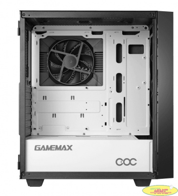 GameMax Корпус Brufen C3 BW без БП, Midi Tower, ATX, ЧБ., Зак. стекл., USB 3.0, 1*120; 1*140мм вент.
