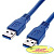 Gembird/Cablexpert Pro CCP-USB3-AMAM-1M, AM/AM, 1м, экран, синий
