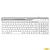 Клавиатура A4Tech Fstyler FK25 белый/серый USB slim [1530217]