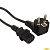 Exegate EX297789RUS Кабель питания Special PC-1S (Евровилка угловая Schuko->C13, 3*0.75mm2, CCA, черный, 1м)